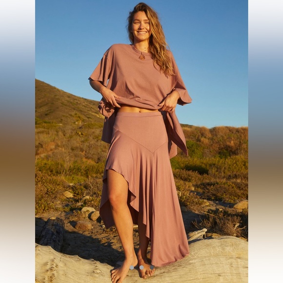 Free People Dresses & Skirts - NWT Free People Zen Skirt Set Size M Antique Oak